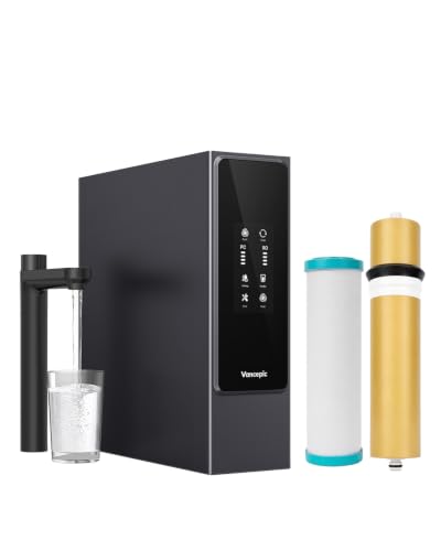 Vancepic Under Sink Reverse Osmosis Water Filter System,0.42 GPM High Flow 600 GPD Tankless RO System,3:1 Pure to Drain Ratio, 95% TDS Removal, Space-Saving Design with Faucet, NSF/EPA Standards V600