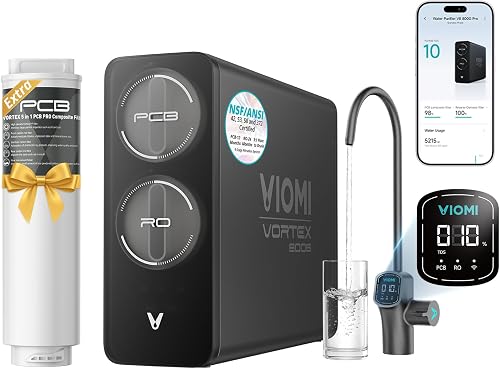 VIOMI V8 Pro 800GPD Reverse Osmosis System, 9-Stage Tankless Under Sin — Our recommended pick for most buyers