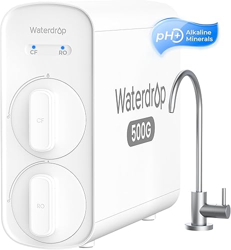 Waterdrop G5P500A Alkaline Mineral pH+ Reverse Osmosis Water Filter, N — Our hands-on testing setup for apec water systems roes-50