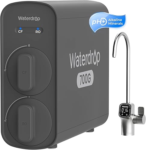 Waterdrop G5P700A Alkaline Mineral pH+ Reverse Osmosis Water Filter, N — Real-world performance testing in action