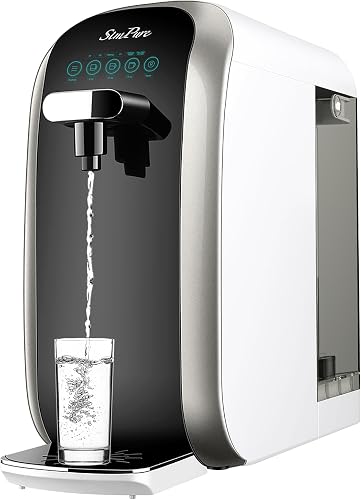 SimPure Y7P-BW UV Countertop Reverse Osmosis Water Filter, NSF/ANSI 58 — Our recommended configuration for best results