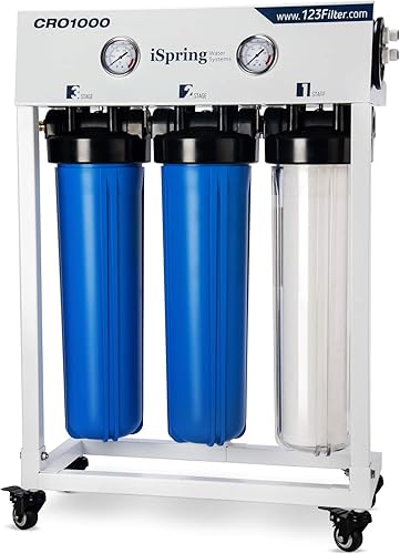 iSpring CRO1000 4-Stage Tankless Commercial Reverse Osmosis Water Filt — Our hands-on testing setup for what contaminants does rev