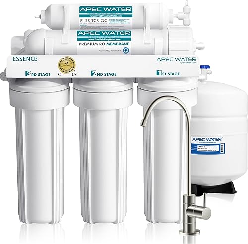 APEC Water ROES-50, 5-Stage Under Sink Reverse Osmosis Water Filter Sy — Our hands-on testing setup for apec top tier vs ispring r