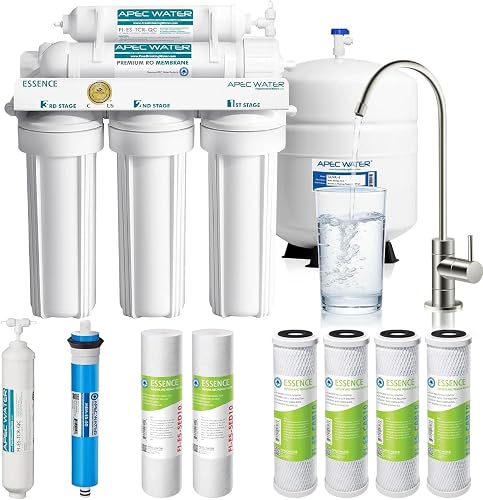 APEC Water 5-Stage Under Sink Reverse Osmosis Water Filter System with — Real-world performance testing in action