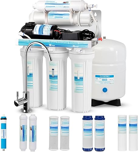 Geekpure 5 Stage Reverse Osmosis RO Drinking Water Filter System with — Build quality and design details up close