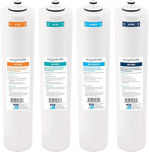 Aquasure Premier Series Complete 4-Stage Quick Twist Filter Replacemen — Our hands-on testing setup for top whole house reverse os