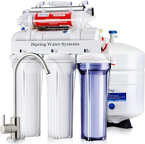 iSpring RCC7AK-UV, NSF Certified, 7-Stage Under Sink Reverse Osmosis W — Build quality and design details up close