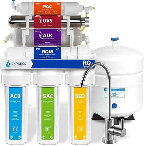 Express Water ROALKUV10M 11-Stage Alkaline Under Sink Reverse Osmosis — Build quality and design details up close